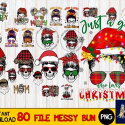 80 file messy bun bundle svg, digital download