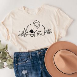 lazy koala shirt, koala shirt, cute koala shirt, koala lover shirt, funny shirt, koala gifts, koala shirt for women, koa