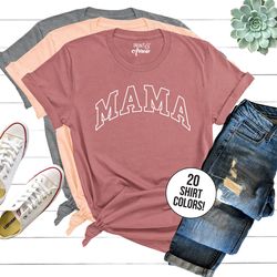 mama varsity style shirt, mom tee, mama shirt, gift for mother, mothers day gift from daughter, fun mother day gift, t-s