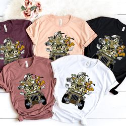 mickey & friends animal kingdom safari jeep shirt, disney shirt, disney safari trip shirt, mickey and friend shirt, anim