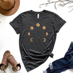 moon phase shirt, moon circle shirt, moon shirt, astrology shirt, celestial shirt, crescent magical moon phases shirt, g