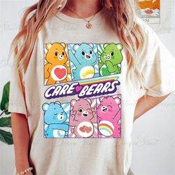 care bears shirt, care bear birthday shirt, care bears family birthday, cartoon friends nostalgia shirt, 80s cartoon fri