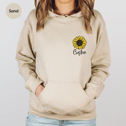 personalized flower long sleeve shirt, customized floral hoodies and sweaters, gifts for mom, plant sweatshirt, botanica