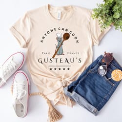 ratatouille shirt, disney comfort colors shirt, anyone can cook shirt, disney remy shirt, mouse chef shirt, epcot shirt,