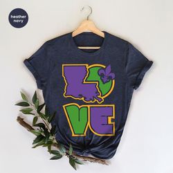 retro mardi gras crewneck sweatshirt, mardi gras love t-shirt, festival shirt, flower de luce tee, carnival gift, gift f