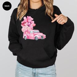 retro valentines day long sleeve shirt, heart crewneck sweatshirt, matching couple hoodies and sweaters, valentines day