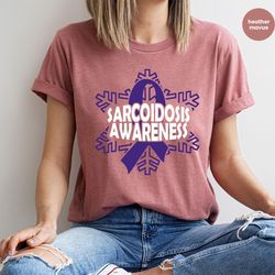 sarcoidosis awareness shirt, sarcoidosis support sweatshirt, sarcoidosis survivor t-shirt, awareness gift, stronger than