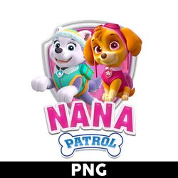 nana paw patrol png, paw patrol png, skye everest paw patrol png, paw patrol girl png - digital file
