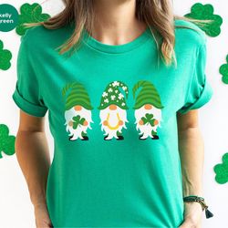 st patricks day gnomes t-shirt, cute st patricks day gifts, vintage crewneck sweatshirt, gifts for her, graphic tees, sh