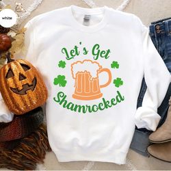 st patricks day sweatshirt, shamrock hoodies and sweaters, irish long sleeve shirt, st patricks day gifts, gifts for mom