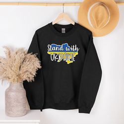stand with ukraine sweatshirt, support ukraine shirt, ukraine flag tee, i support ukraine shirt, no war in ukraine, peac