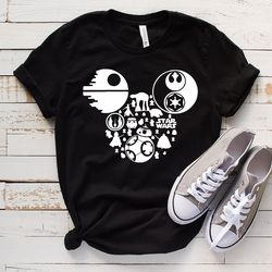 star wars mickey mouse shirt, mickey head star wars shirt, disney family shirts, star wars tee, starwars gifts, disney t