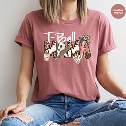 tball mama t-shirt, tball gifts, mothers day gift, t ball mama crewneck sweatshirt, mom gifts, leopard print mama shirt,