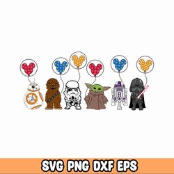 Star Wars PNG File | Star Wars Character | Vintage Star Wars | Luke Skywalker | Darth Vader | Galaxy Edge | May The 4th