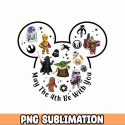 May the 4th be with you svg, Star Wars svg, Starwars Characters, Mickey Head, SVG, Digital Download
