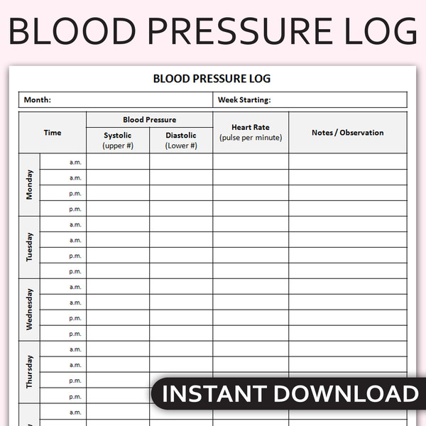 Printable Blood Pressure Chart FREE Download US Letter A4 59% OFF Printable Blood Pressure Chart FREE Download US Letter A4 59% OFF