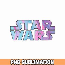 Star Wars Logo Pink Blue Fluid svg, Classic Star Wars Logo with Character Silhouettes SVG PNG JPG |dxf eps pdf Cut File