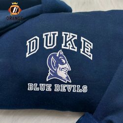 NCAA Duke Blue Devils Embroidered Sweatshirt, Duke Blue Devils Embroidered Shirt, Embroidered Hoodie, Unisex T-shirt