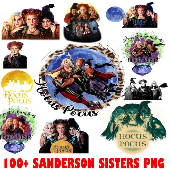 Sentner Sisters Sanderson Sisters Png Bundle, Halloween Png, Hocus Pocus Png - Inspire ...