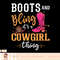 Womens boots & bling it's a cowgirl thing Western women T-Shirt copy.jpg
