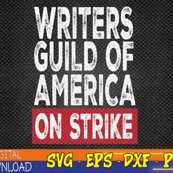 wga writers guild of america on strike anti ai chatbots svg, eps, png, dxf, digital download