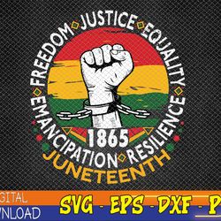 juneteenth african american black history 1865 juneteenth svg, eps, png, dxf, digital download