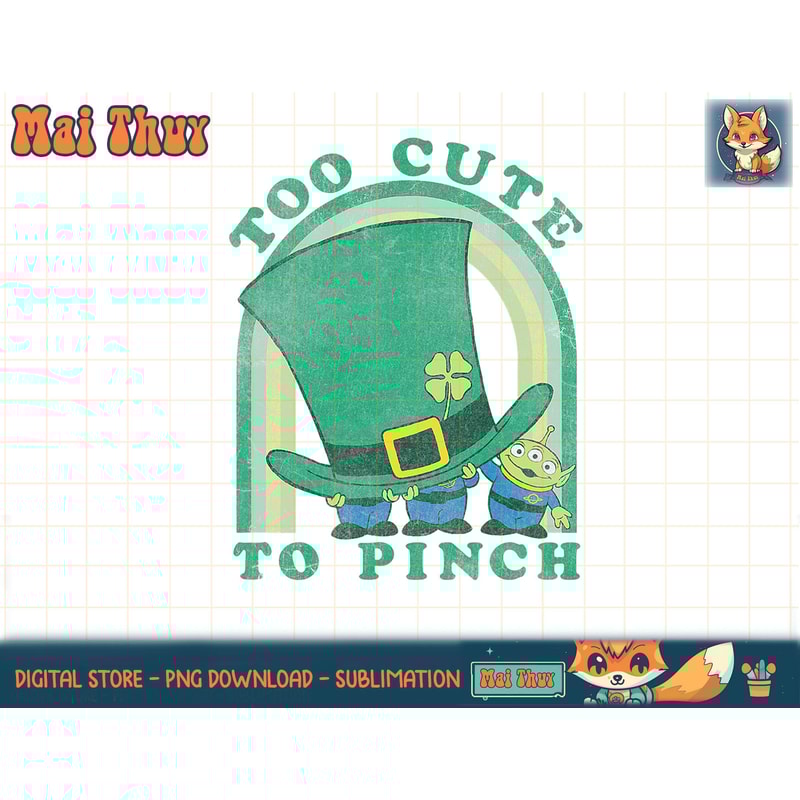 Disney Pixar Toy Story Aliens St. Patrick s Day Too Cute T-Shirt copy.jpg