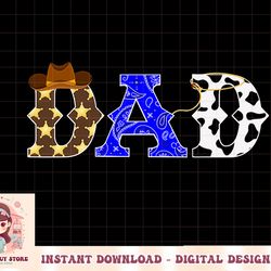 cowboy dad western rodeo theme kids birthday party matching png