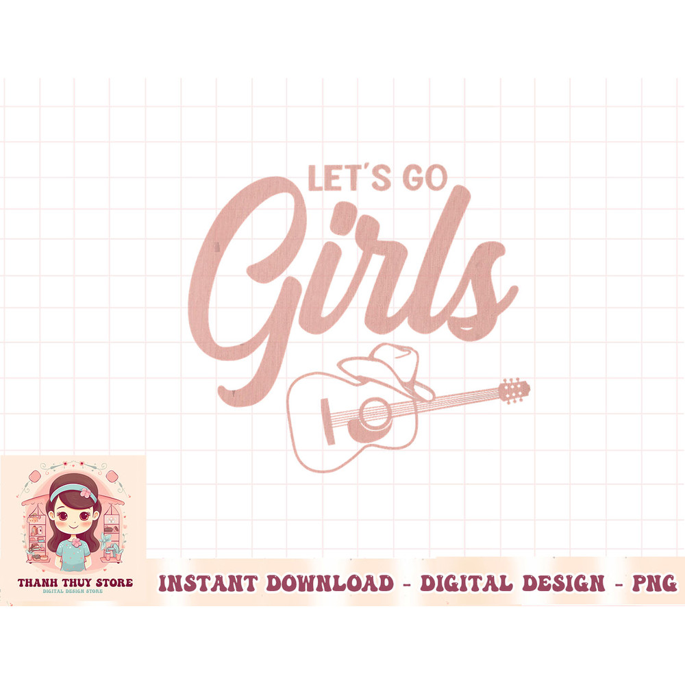 Cowboy Hat Guitar Let's Go Girls Western Cowgirls Tank Top copy.jpg