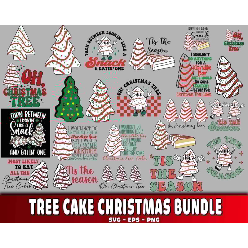 Tree cake christmas bundle svg.jpg