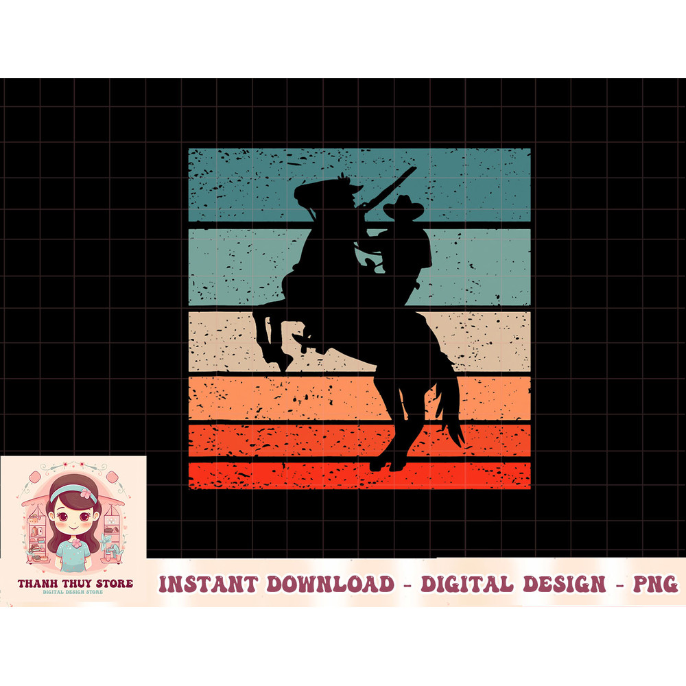 Cowboy Horse Pesade Retro Style Vintage T-Shirt copy.jpg