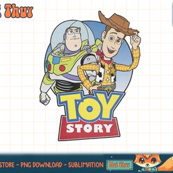disney pixar toy story buzz and woody movie logo t-shirt copy png