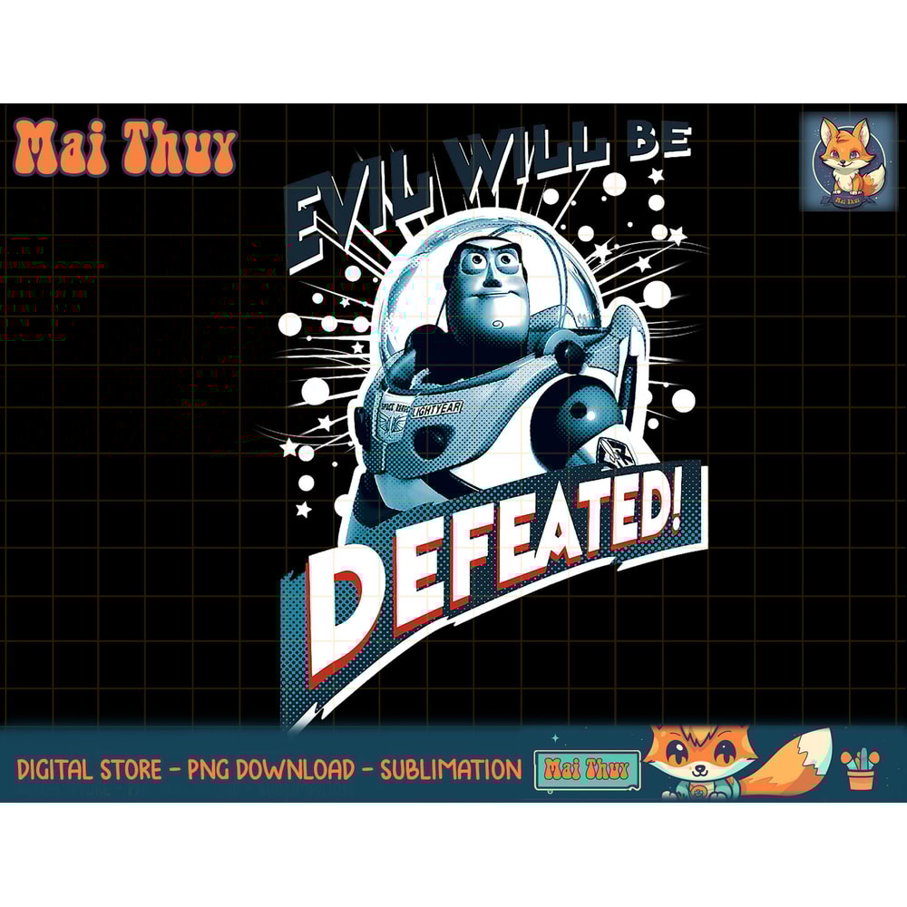 Disney Pixar Toy Story Buzz Evil Will Be Defeated Portrait T-Shirt copy.jpg