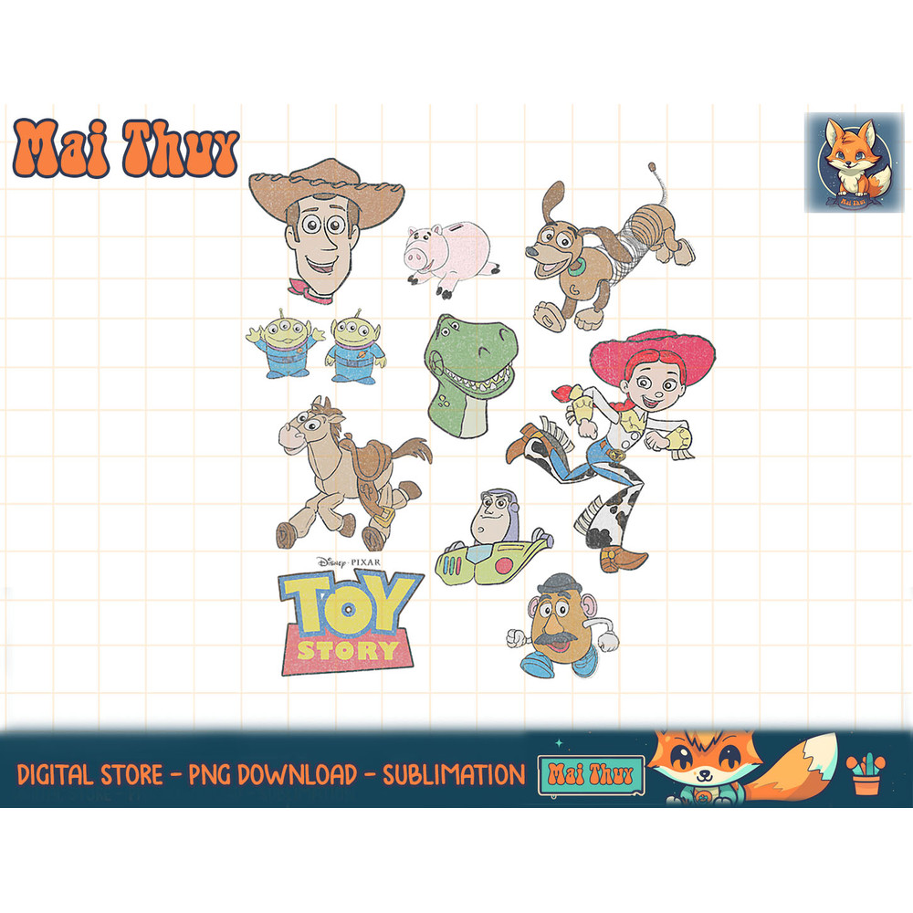 Disney Pixar Toy Story Character Faces Poster T-Shirt copy.jpg