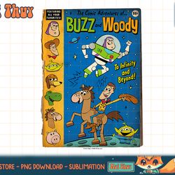 disney pixar toy story comic adventures of buzz & woody t-shirt copy png