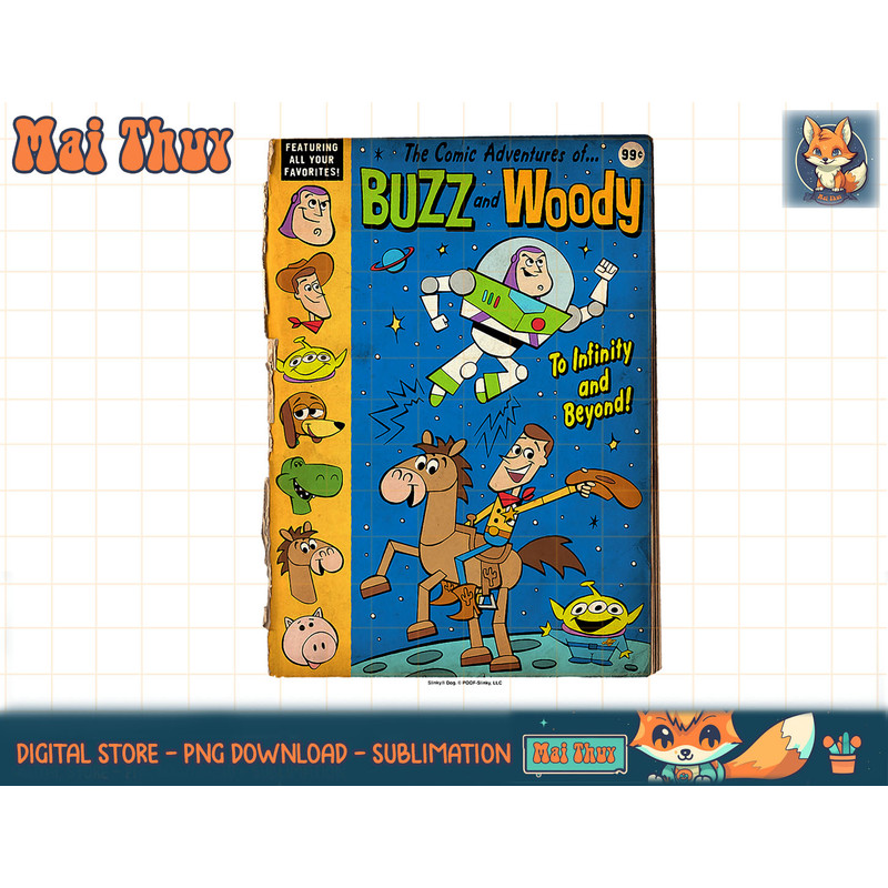 Disney Pixar Toy Story Comic Adventures Of Buzz & Woody T-Shirt copy.jpg