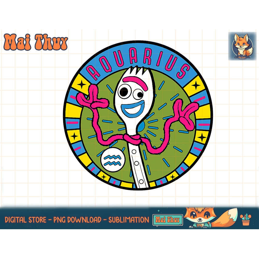 Disney PIXAR Toy Story Forky Zodiac Aquarius T-Shirt copy.jpg