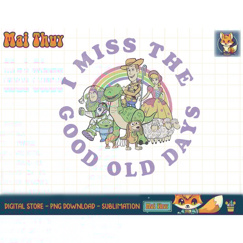 Disney Pixar Toy Story Friends I Miss The Good Old Days T-Shirt copy.jpg