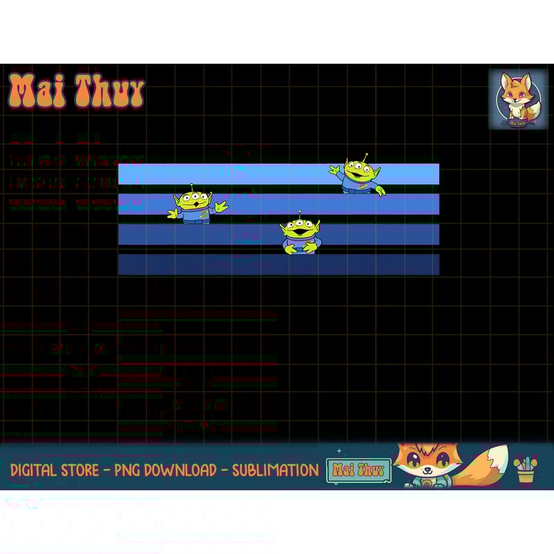 Disney Pixar Toy Story Gradient Stripes Aliens T-Shirt copy.jpg