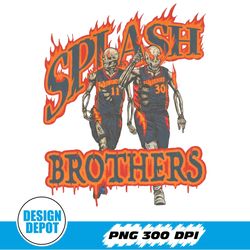 Dub Nation Png, Golden State Basketball Png, 90s Png, Stephen Curry Png, Vintage Klay Thompson Splash Bros Skeleton Png,