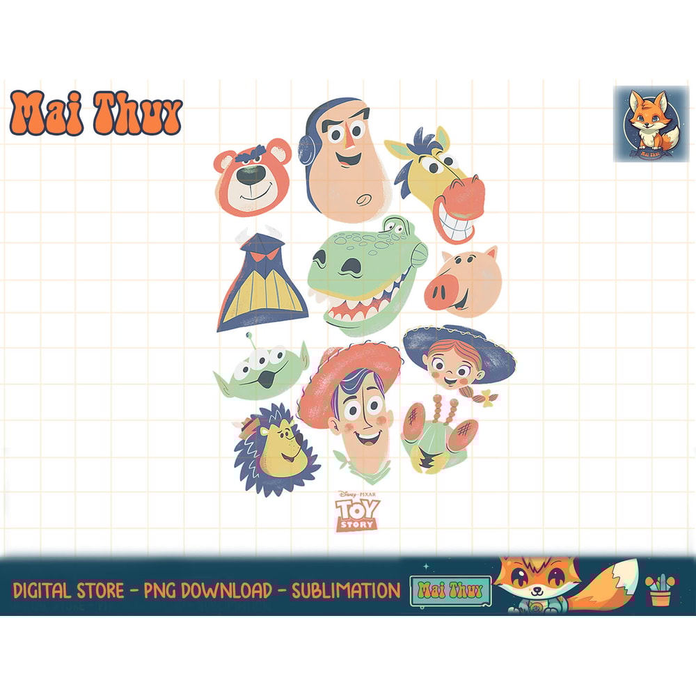 Disney Pixar Toy Story Group of Friends Distressed T-Shirt copy.jpg