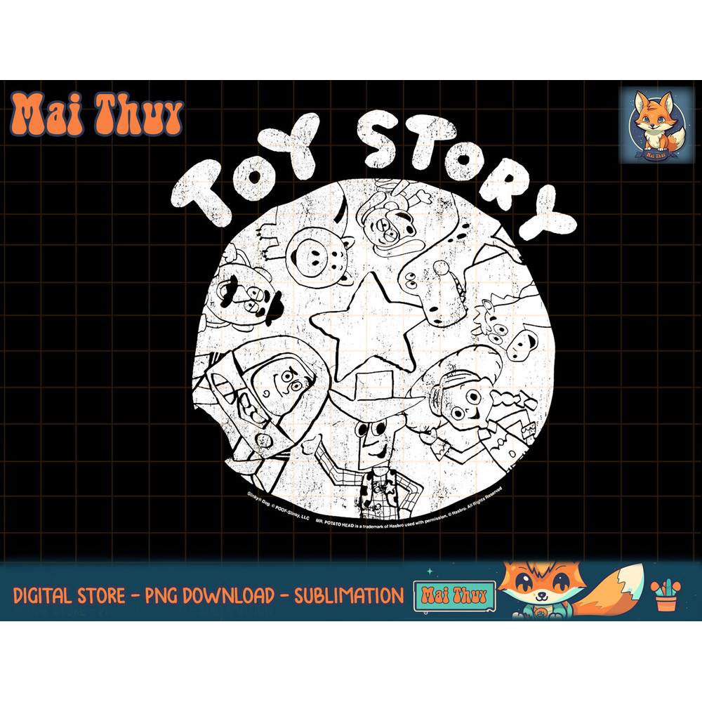Disney Pixar Toy Story Group Sketch Graphic T-Shirt T-Shirt copy.jpg
