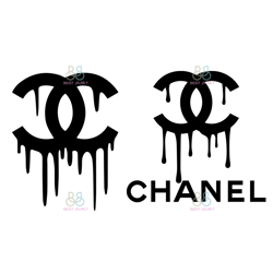 Chanel Dripping Logo Svg, Fashion Brand Svg, Dripping Logo Svg, Brand Logo Svg, File Cut Digital Download