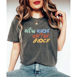 comfort colors new kids on the block shirt, vintage nkotb group shirt, classic rock concert tee, 90s pop music shirt,ret