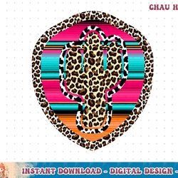 serape cactus western leopard cow print cowgirl t-shirt copy png