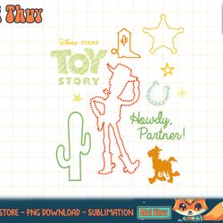 disney pixar toy story howdy partner woody shapes t-shirt copy png