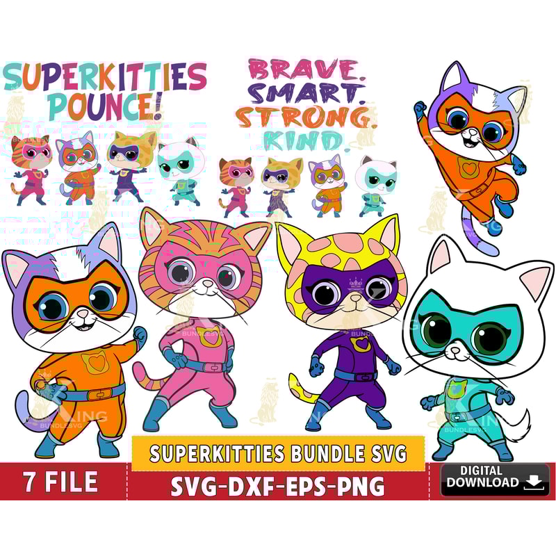 7 file superkitties bundle svg ,Hero Kitties Super Cats Brave.jpg