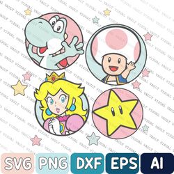 princess peach svg, super mario princess peach svg, super mario princess svg