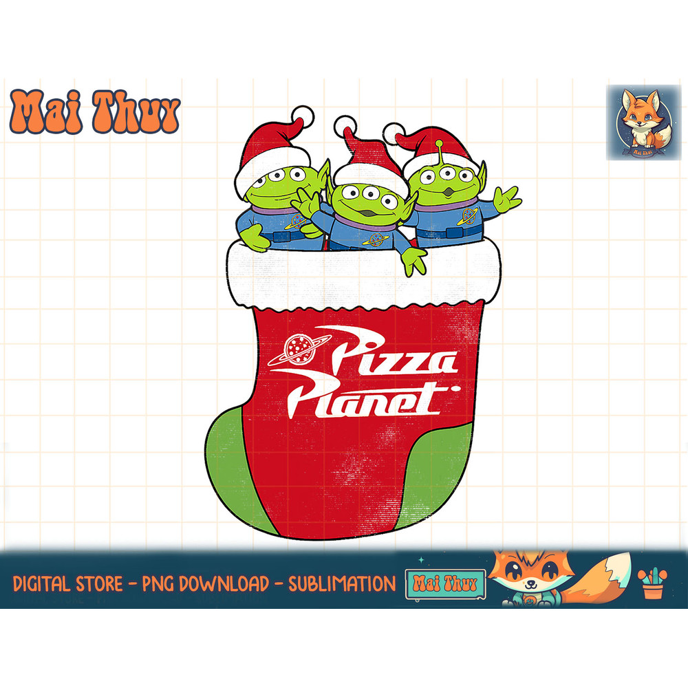 Disney Pixar Toy Story Pizza Planet Aliens In Stocking T-Shirt copy.jpg