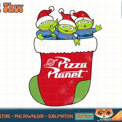 disney pixar toy story pizza planet aliens in stocking t-shirt copy png